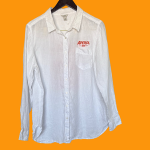 L.L. Bean  White Button-Up Shirt XL